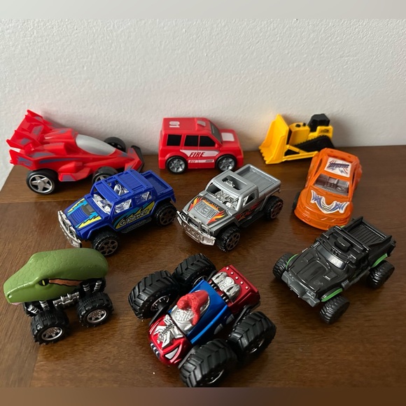 No brand Other - Assorted Toddler Toy Cars Set -‎ Red, Blue, Silver, Orange